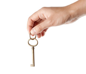 Hand with key