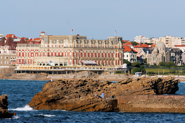 Biarritz, vue de la mer