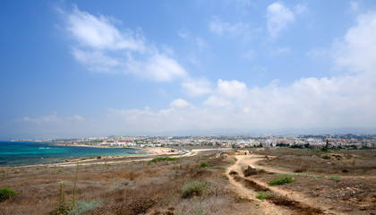 View on city of Paphos, Republic of Cyprus