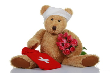 Teddybear with roses