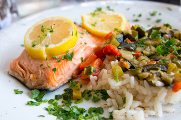 grilled salmon