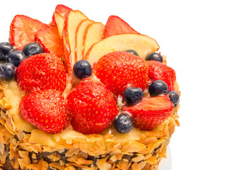 Cake isolated on white background