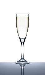 Gekühlter Sekt in Sektglas