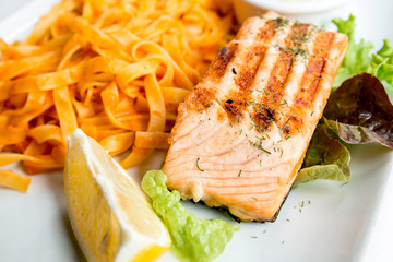 pasta with salmon