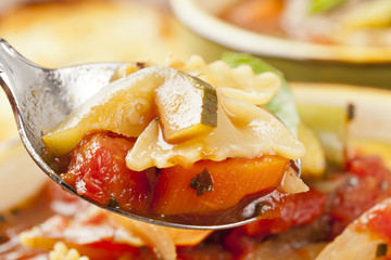 Hot Homemade Minestrone Soup