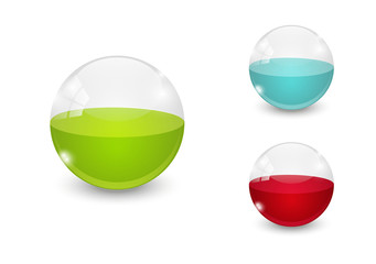 Glass balls icons