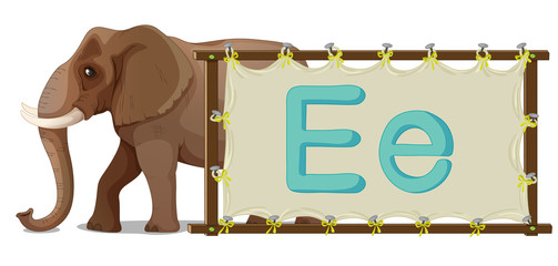 Alphabet letter on a canvas