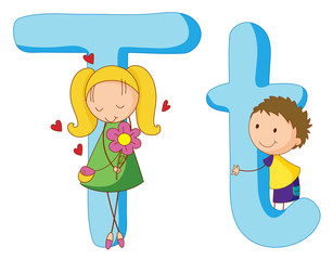 Kids in the letters series