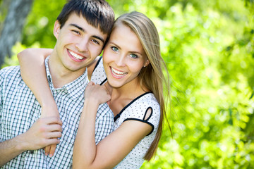 Naklejka premium Portrait of love couple