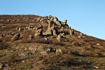 Demerdzhi mountain hills