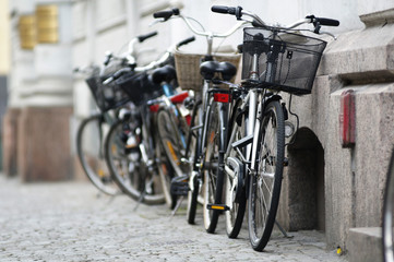 Parked Bicycles