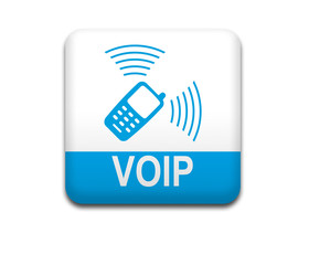 Boton cuadrado blanco VOIP