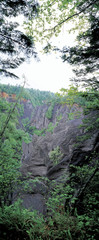 rock cliff in the Mt. Baekdu
