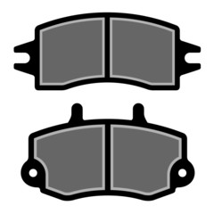 vector brake pad black silhouettes © Roman Sotola