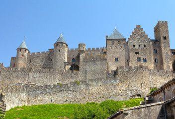 Obraz premium The ancient Citte of Carcassonne in France