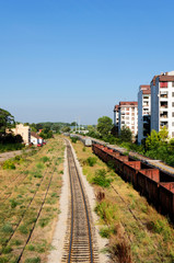 Fototapeta na wymiar Urban railroad