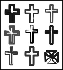 set of crosses
