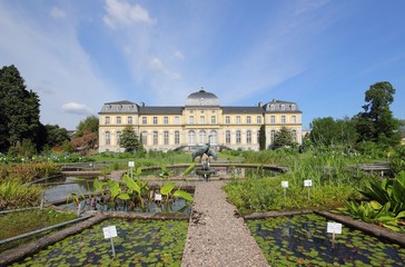 Obraz premium Poppelsdofer Schloss und Botanischer Garten in Bonn