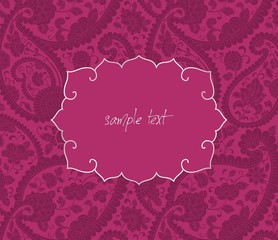 traditional paisley floral pattern , template , royal India