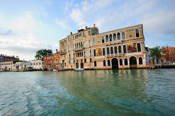 Obraz premium Venetian palazzos (palaces) on Grand Canal