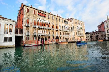 Palazzos (palaces) on Grand Canal in Venice