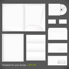 Vector templates set of corporate identity for your design.