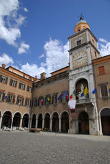 Obraz premium Italy, Modena Piazza Grande and the city hall