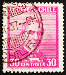 Postage stamp Chile 1934 Jose Joaquin Perez Mascayano, President
