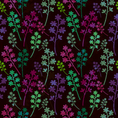 Multicolored seamless pattern with overlay