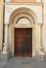 Italy, Modena Cathedral door