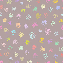 Seamless texture with flowers.