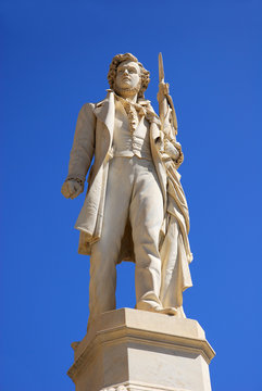 Italy, Modena Ciro Menotti statue.