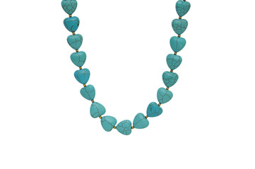 Necklace isolated on the white