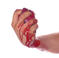 bloody hand