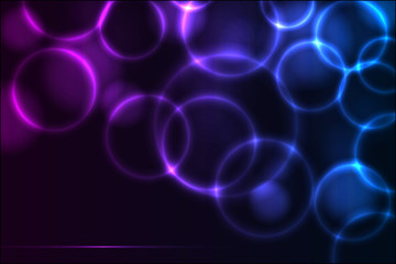 Abstract glowing lights vector background.