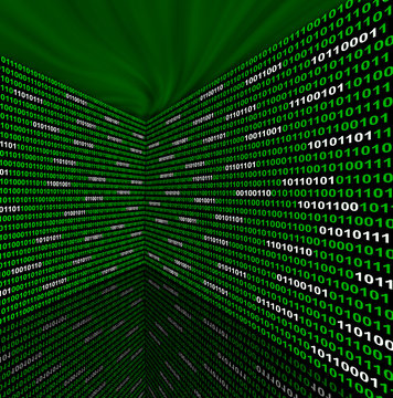 Two walls of binary code