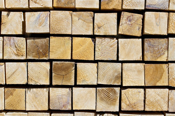 Pile of wood as background