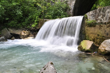 Obraz premium Wasserfall Loiblpass