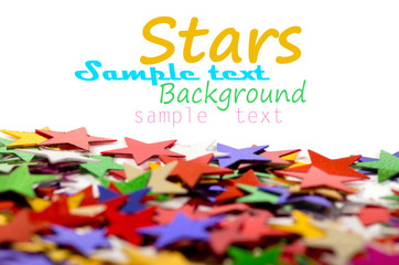 Colored stars background for your text on photo, and other.