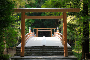 Obraz premium Ise Shrine Most Naiku Kazenomiya
