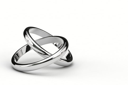 重なり合う結婚指輪