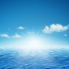 Rising sun. Abstract natural backgrounds