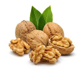 walnut and leaves - 44247597