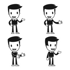 funny cartoon helper man