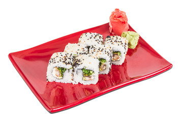 Japanese traditional Cuisine - Maki Roll with Nori , Cream Chees