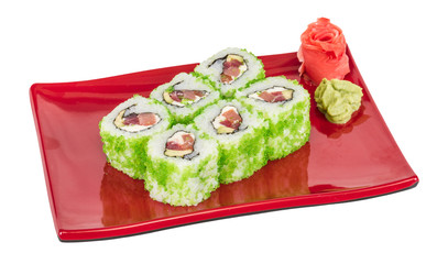 Tobiko Spicy Maki Sushi - Hot Roll with various type of Tobiko (