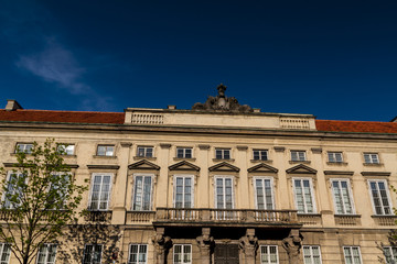 City center of Warsaw, Poland