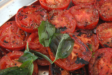 mezzi pomodori al forno 2