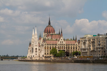 Obraz premium Budapest, the building of the Parliament (Hungary)