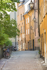 Street in old town Stockholm